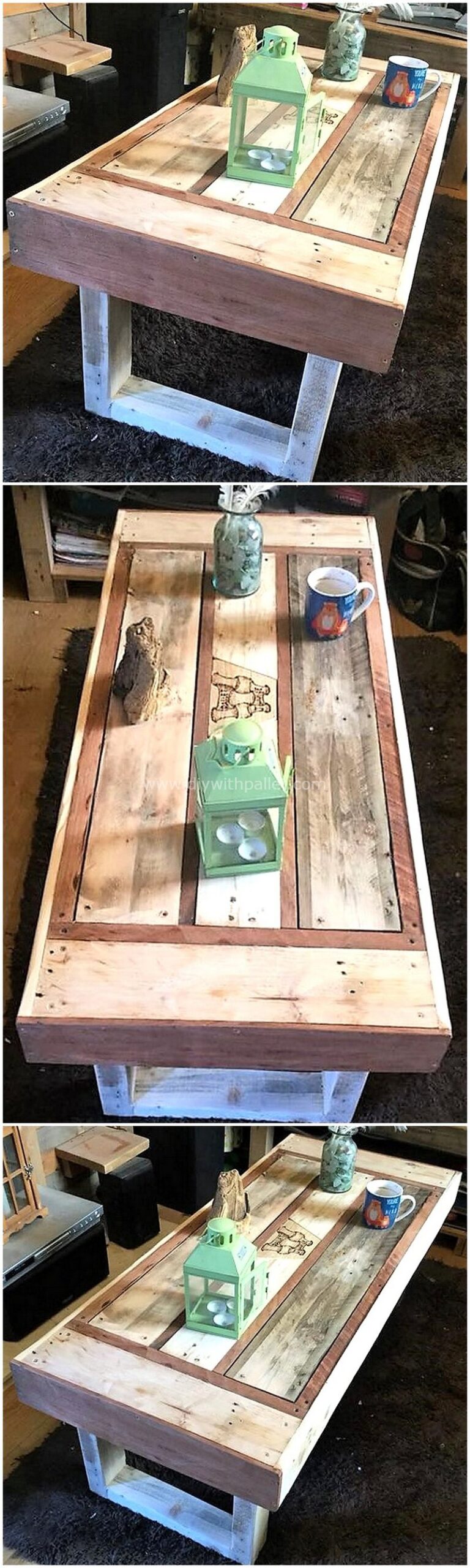 pallet coffee table plan