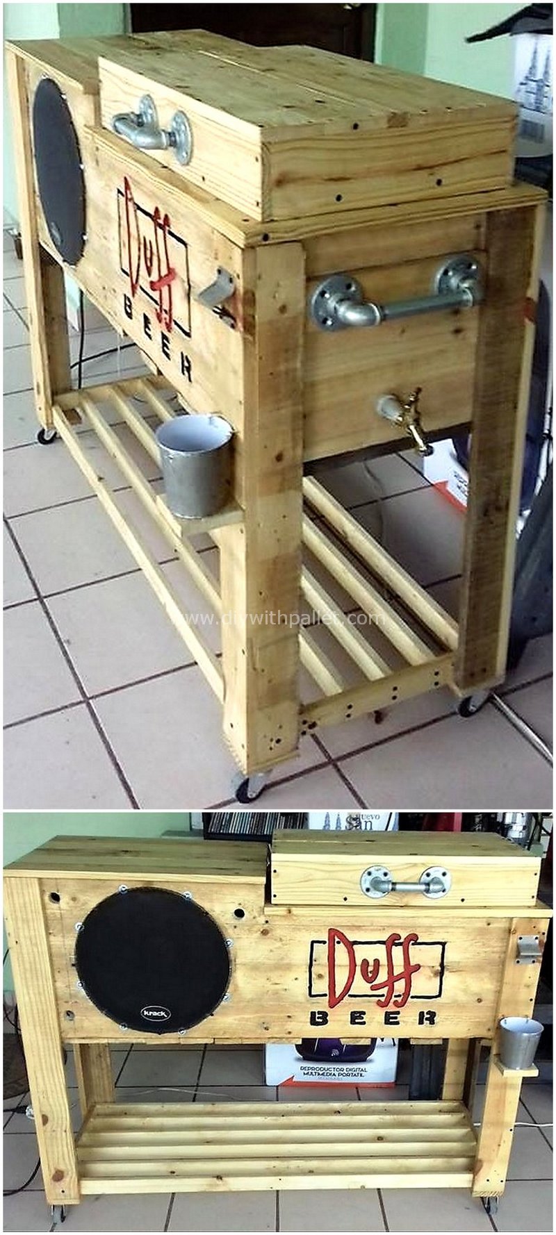 recycled pallet cooler