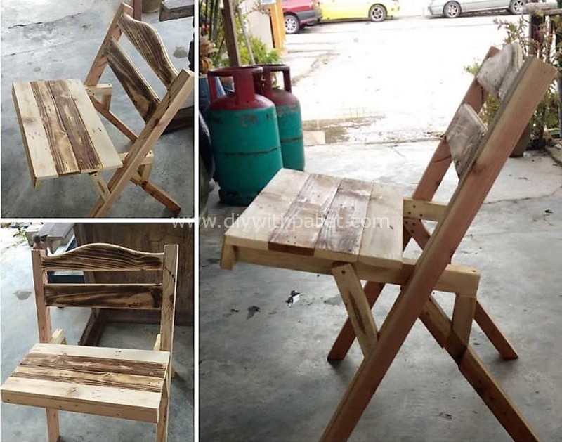 reused pallet chair