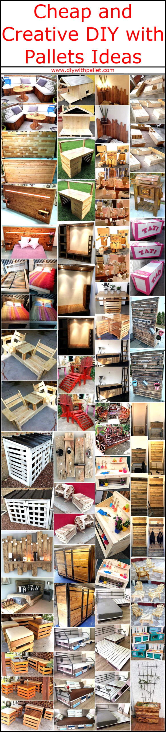 Cheap and Creative DIY with Pallets Ideas