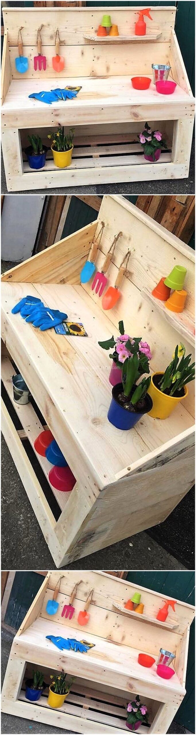 wood pallet mud kitchen
