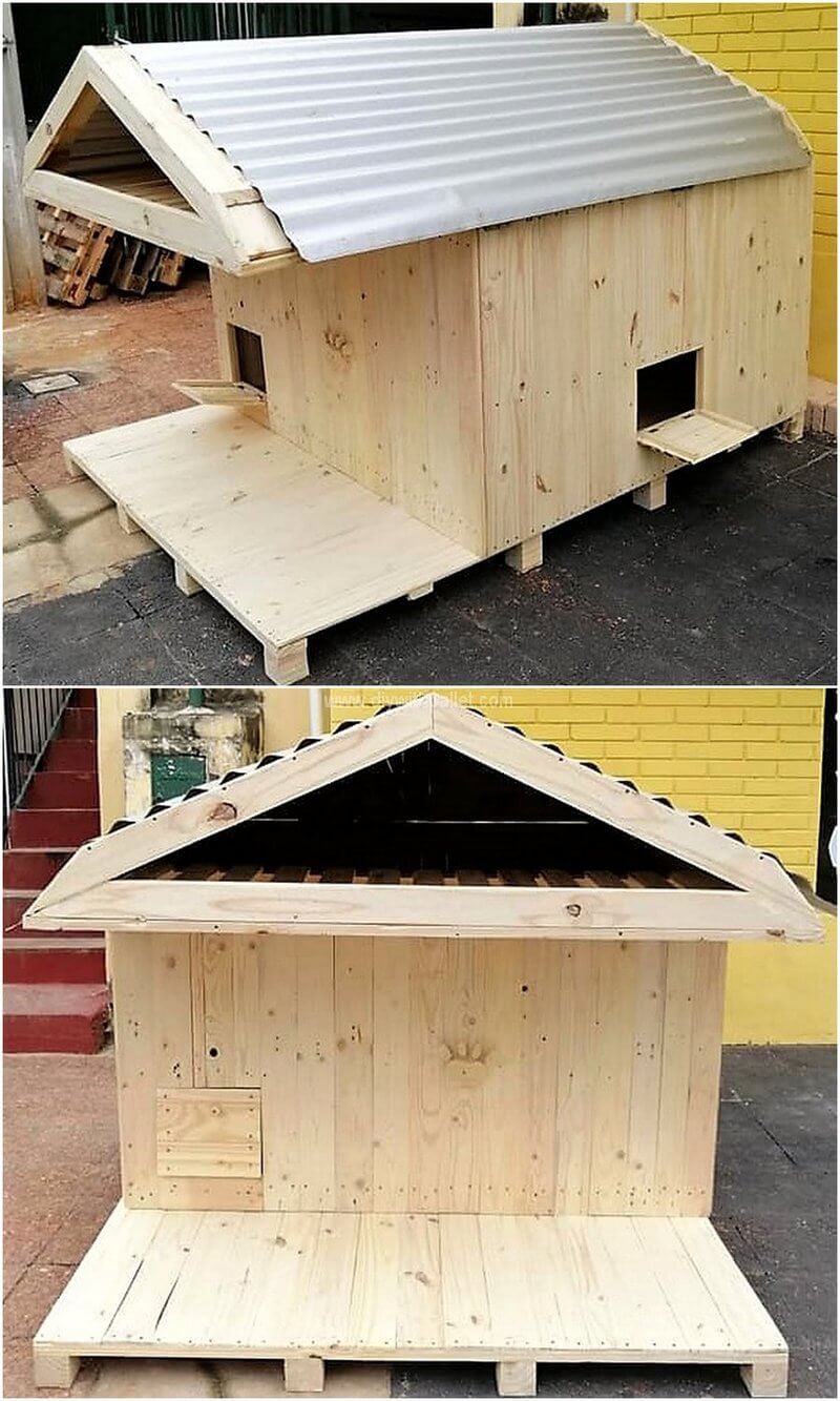 pallet cat house
