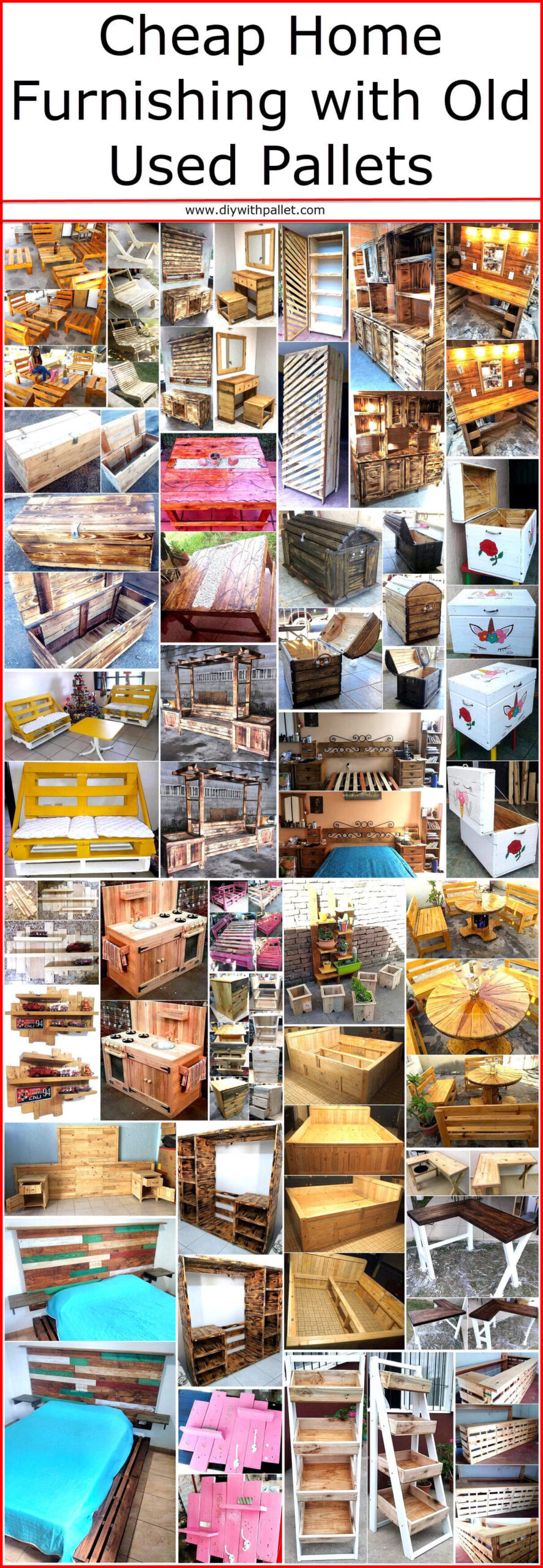 Cheap Home Furnishing with Old Used Pallets