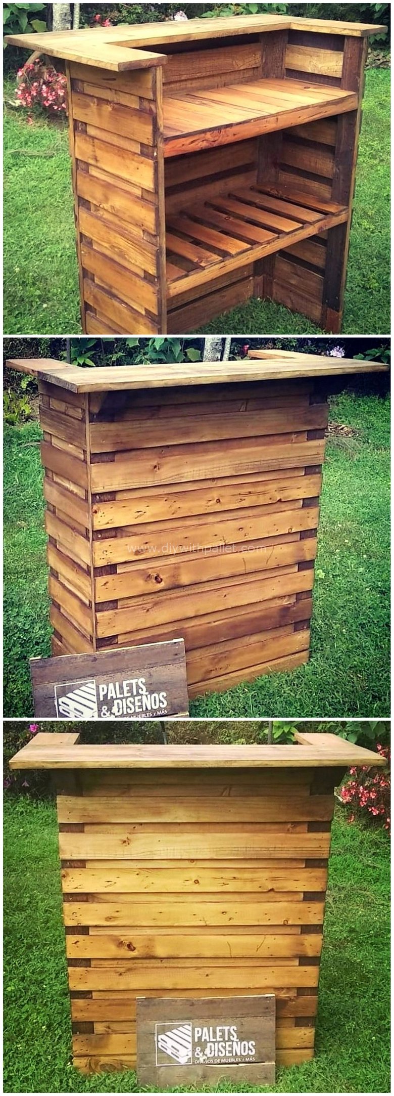 pallet rustic bar