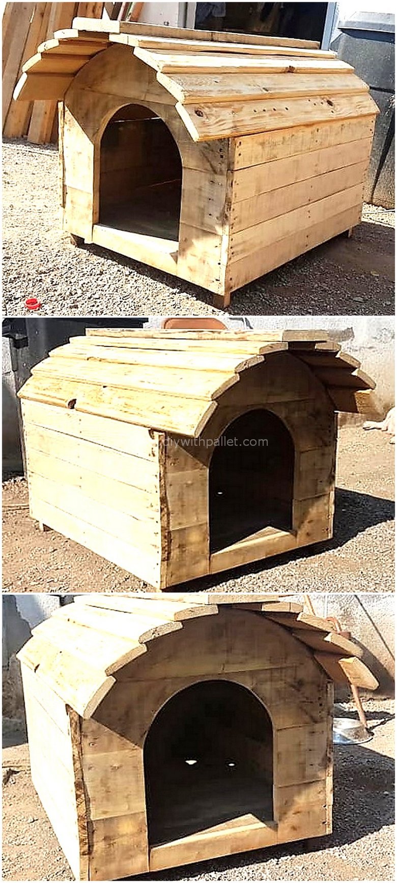 wooden pallet dog house