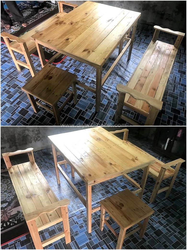 pallet dining set