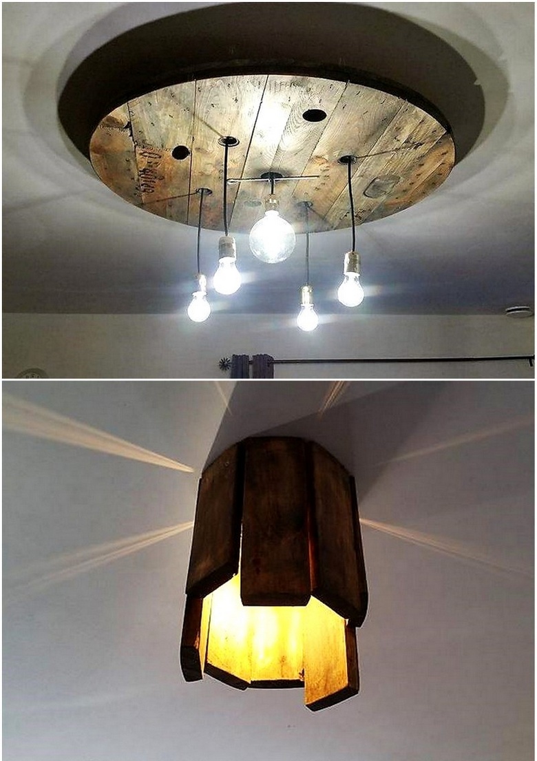 recycling pallet lighting ideas
