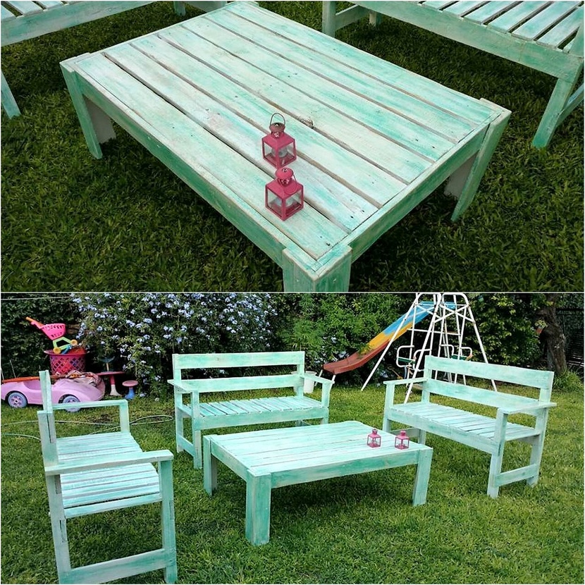 pallet wood patio furniture