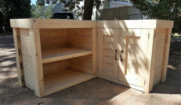 1 pallet kitchen island idea