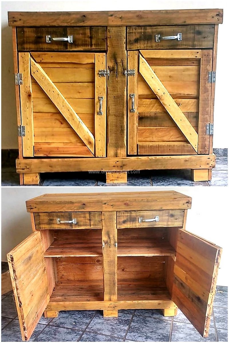 pallet rustic entrance table