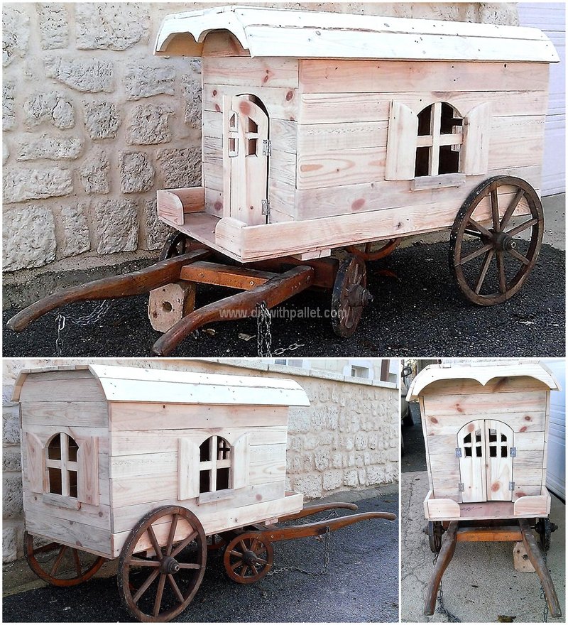 wooden pallet trailer