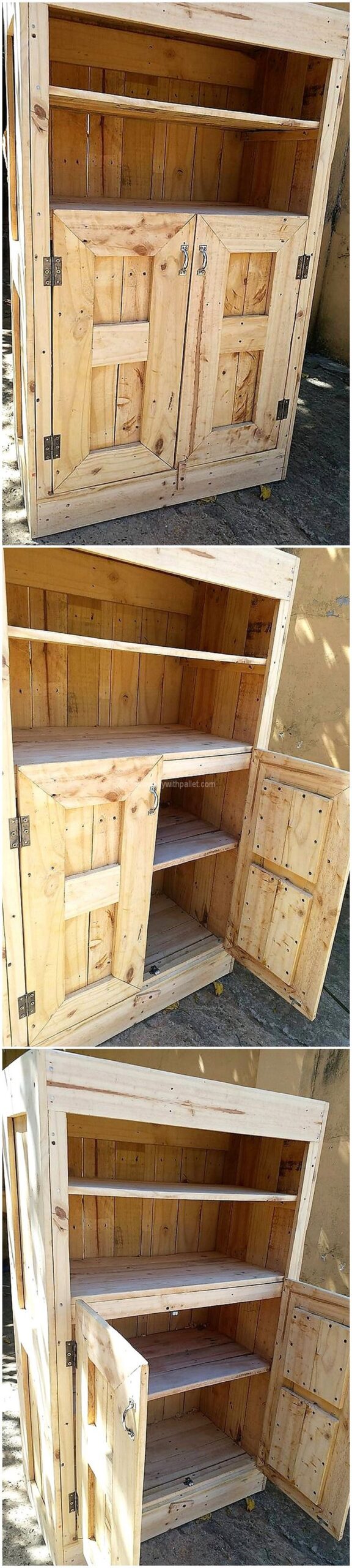 wooden pallet hutch