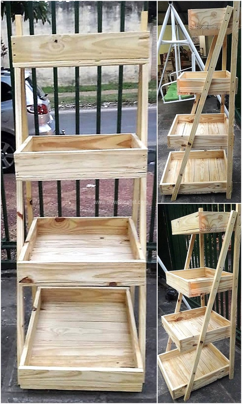 pallet fruit storage rack