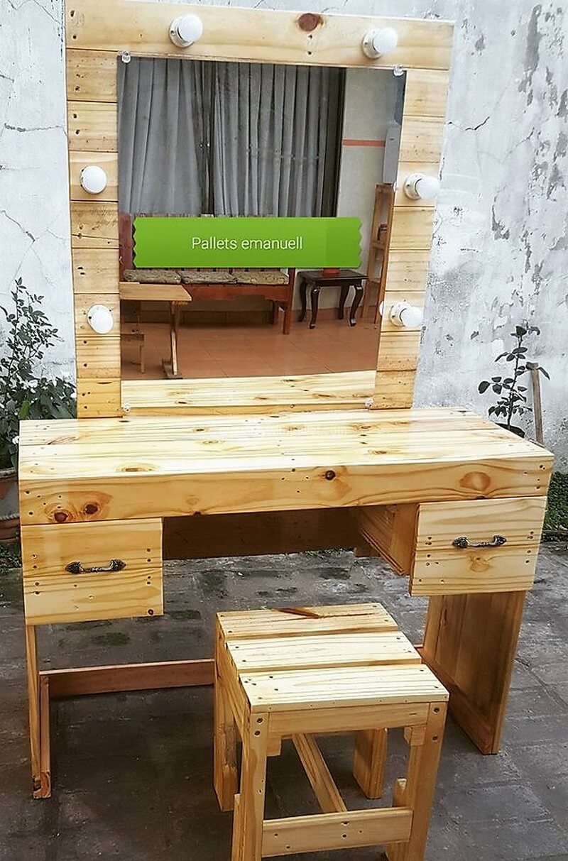 pallets wooden vanity