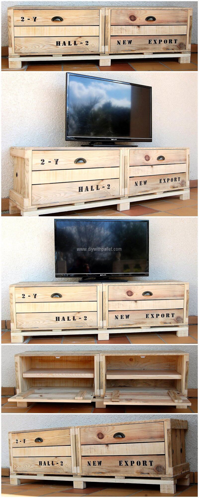 pallet tv stand idea