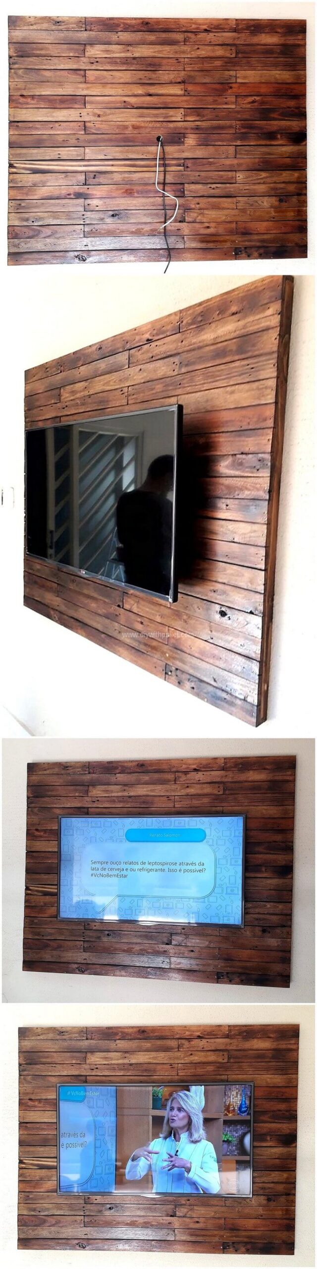 pallet wall stand for LCD