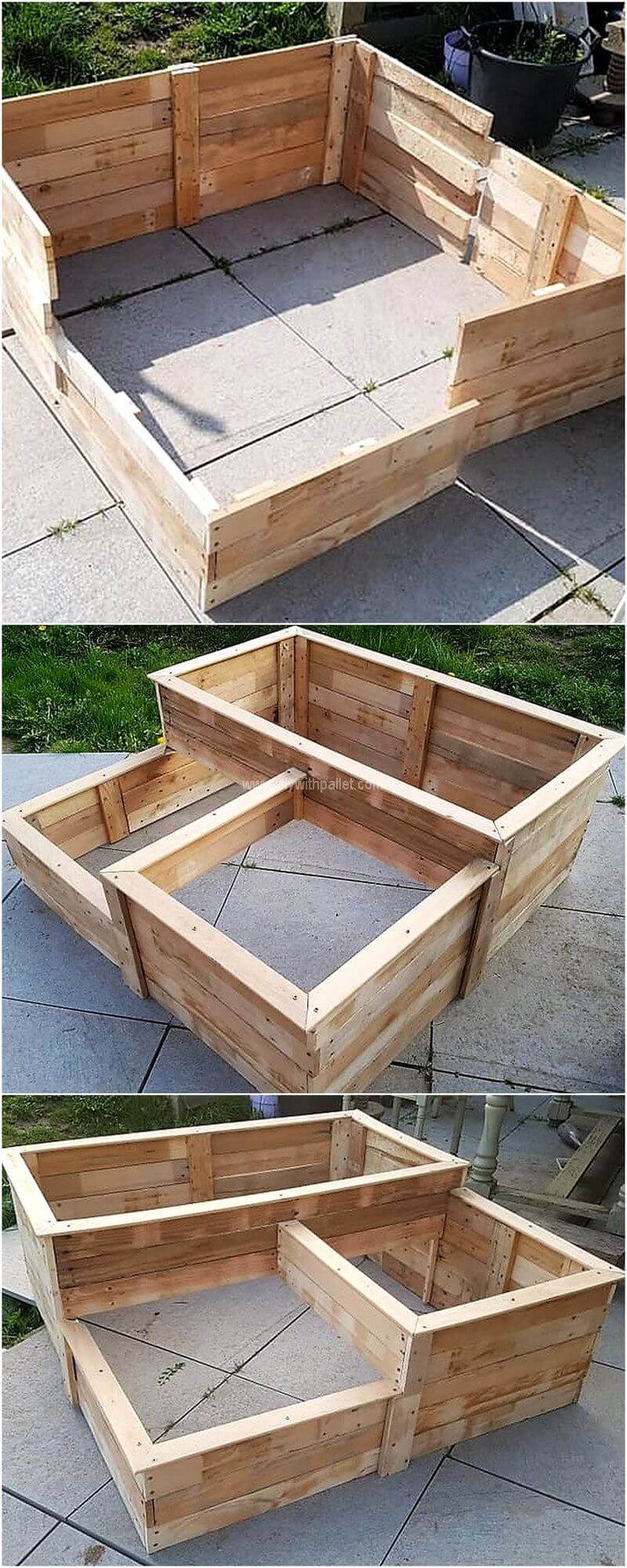 DIY wooden pallet planter