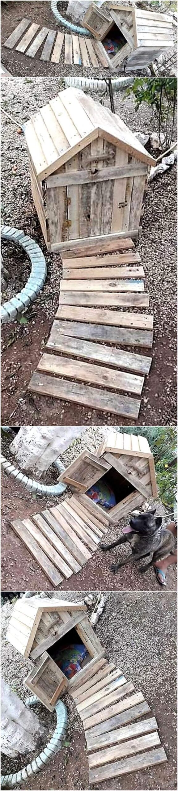 wooden pallet dog house
