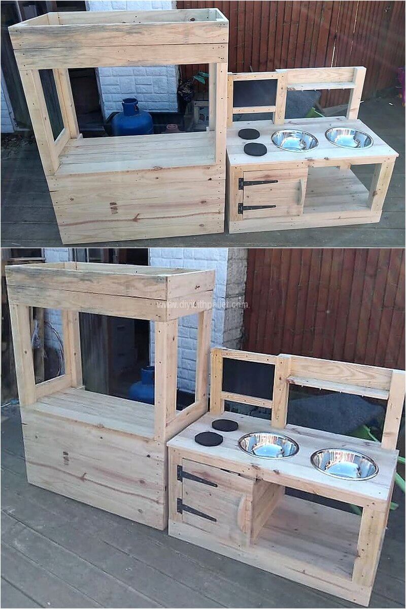 pallets kids mud kitchen