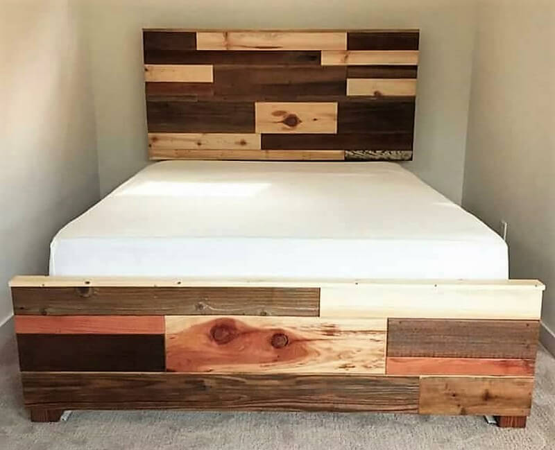 pallets wood bed