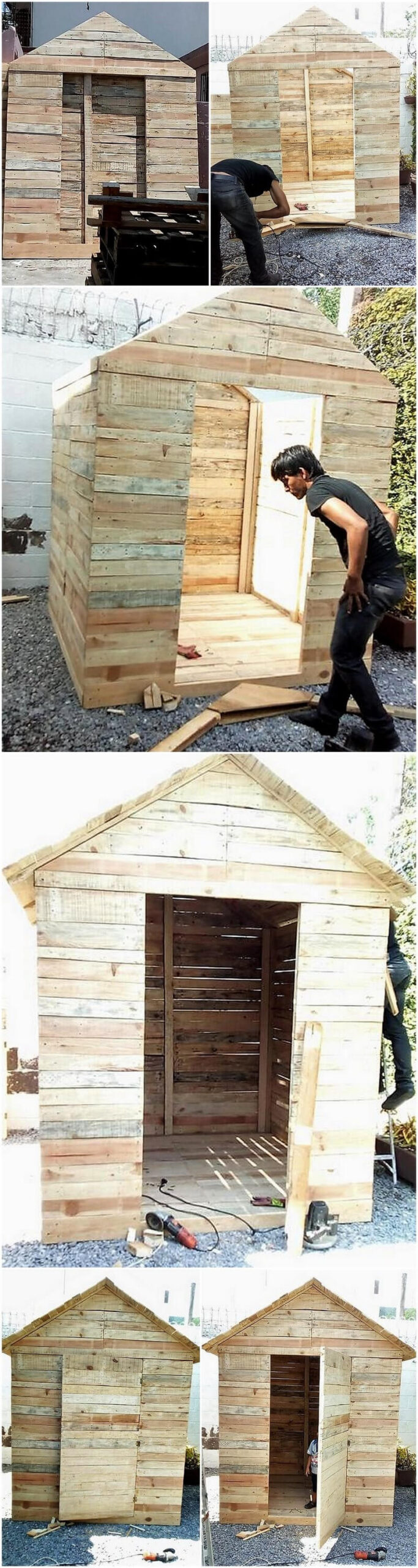 diy pallets kids playhosue