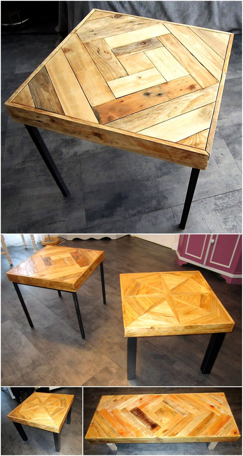 wooden pallets coffee and side tables