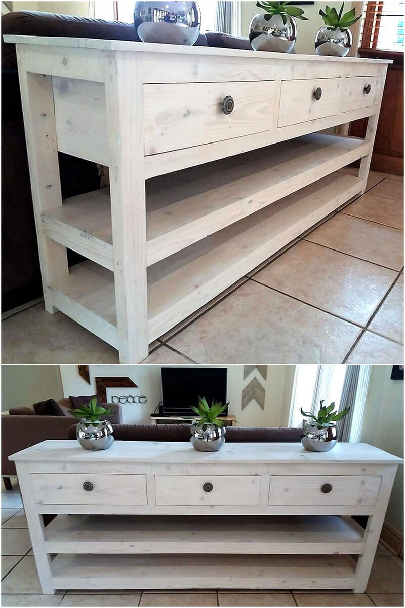 pallet side table idea