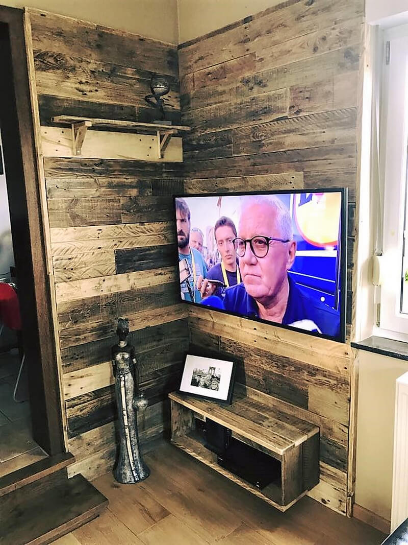 pallet wall art for lcd