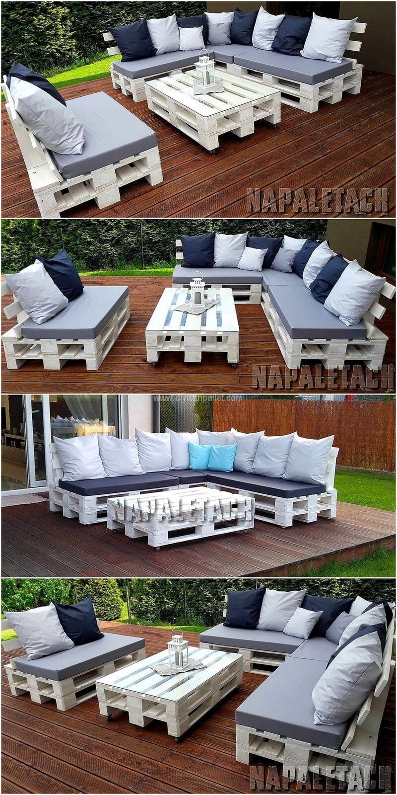 wooden pallet garden couch