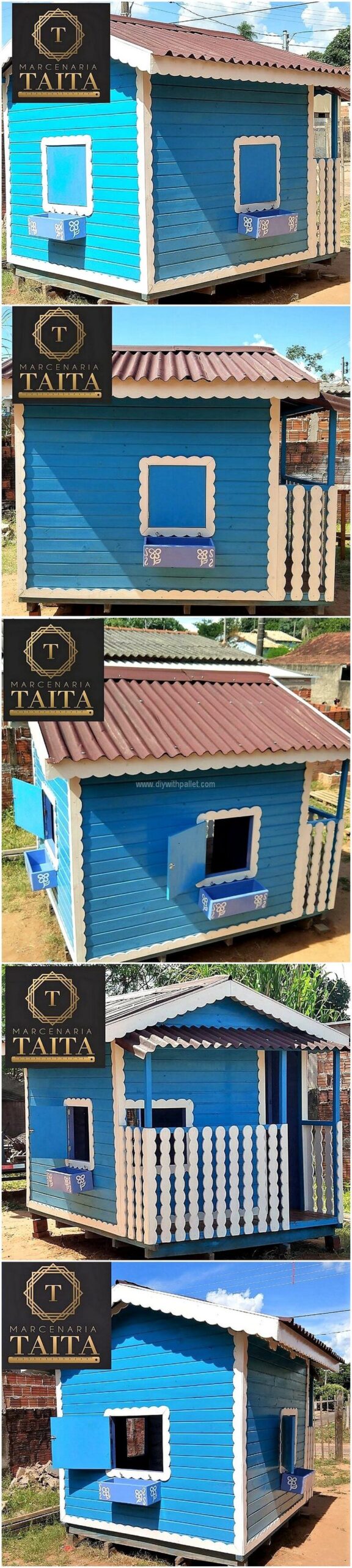 wood pallet playhouse