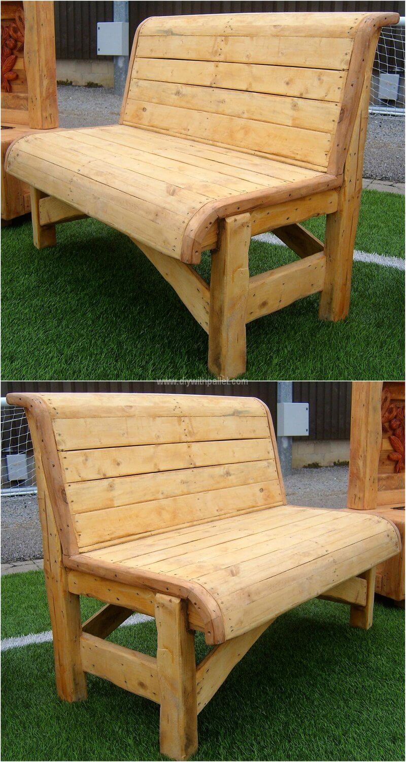 pallets made bench