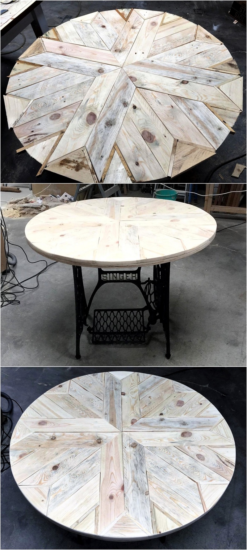 reclaimed pallet top idea