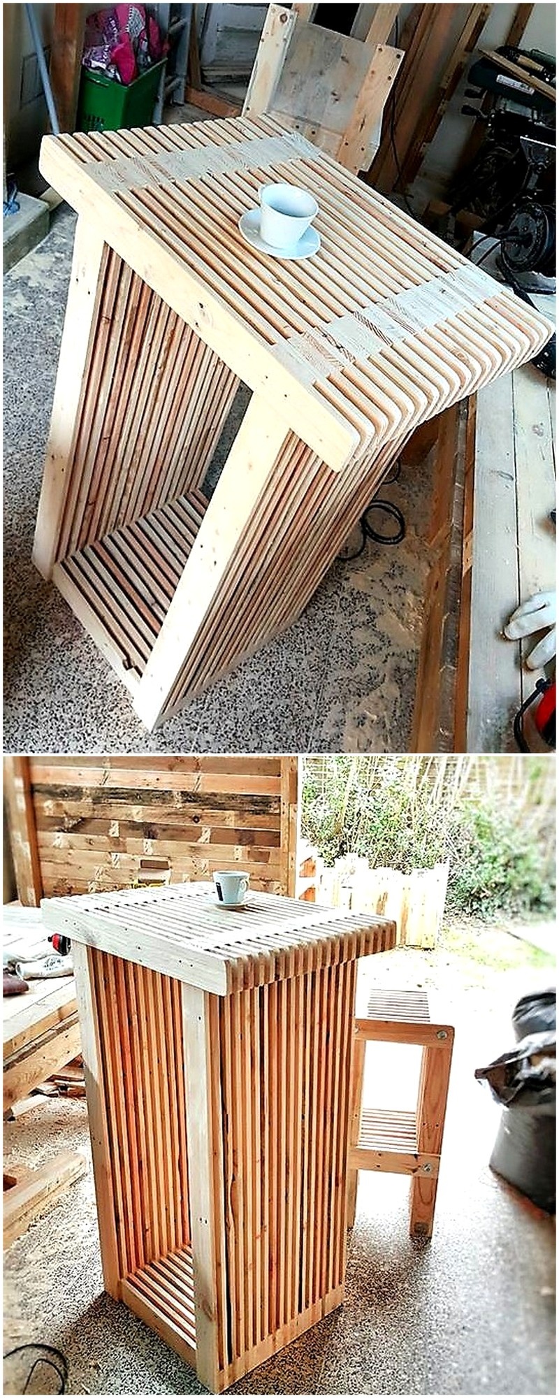 pallets made table idea