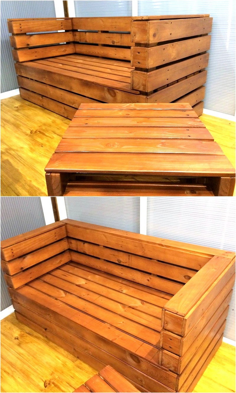 wood pallet furniture set