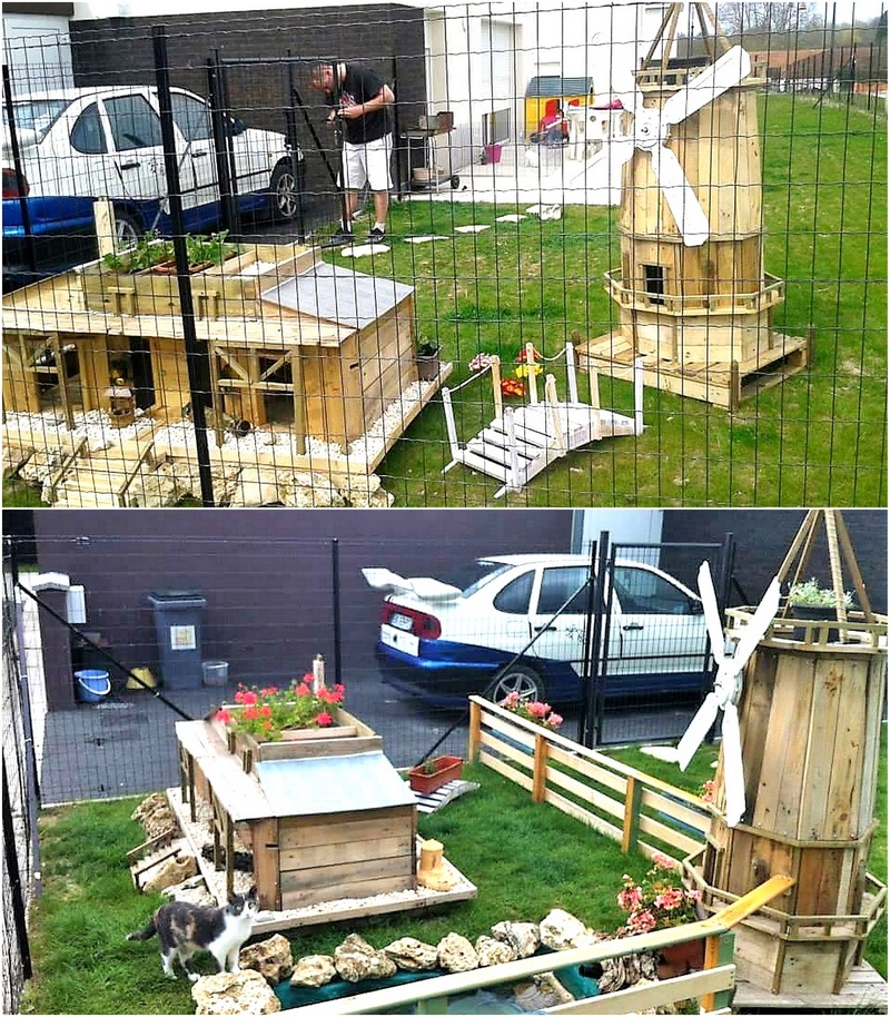 pallets patio playland for kids