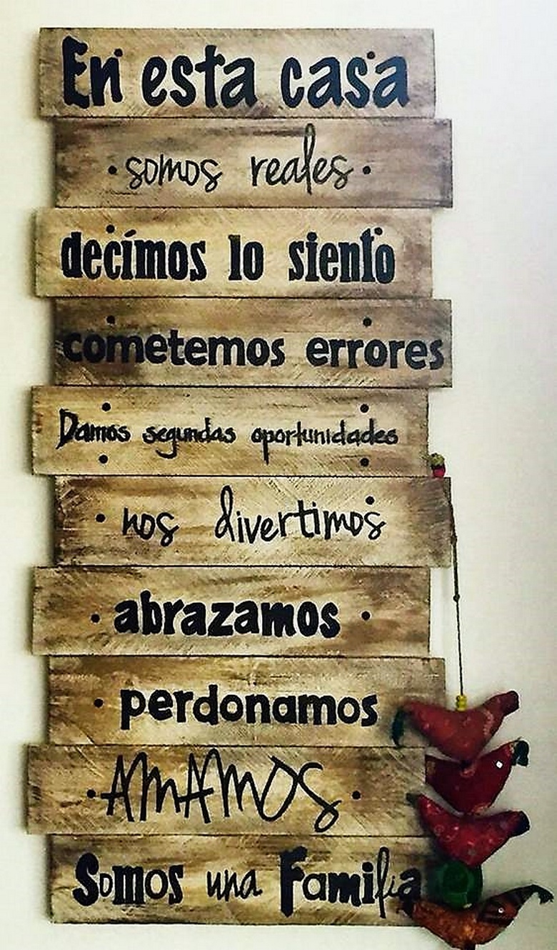 wooden pallets wall art
