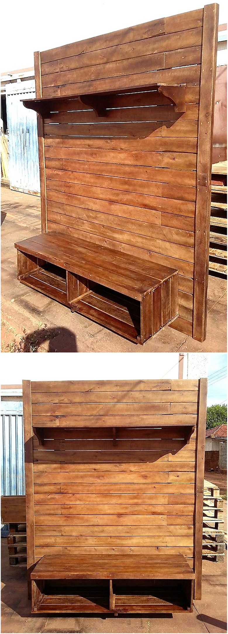 pallets made tv stand
