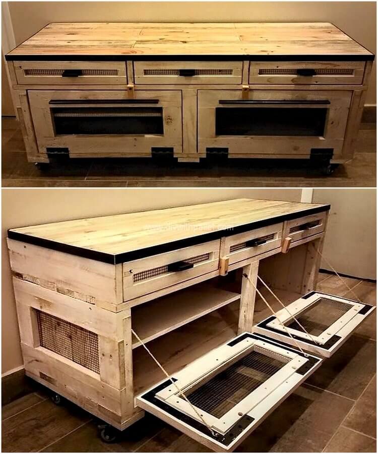 pallet rustic tv stand