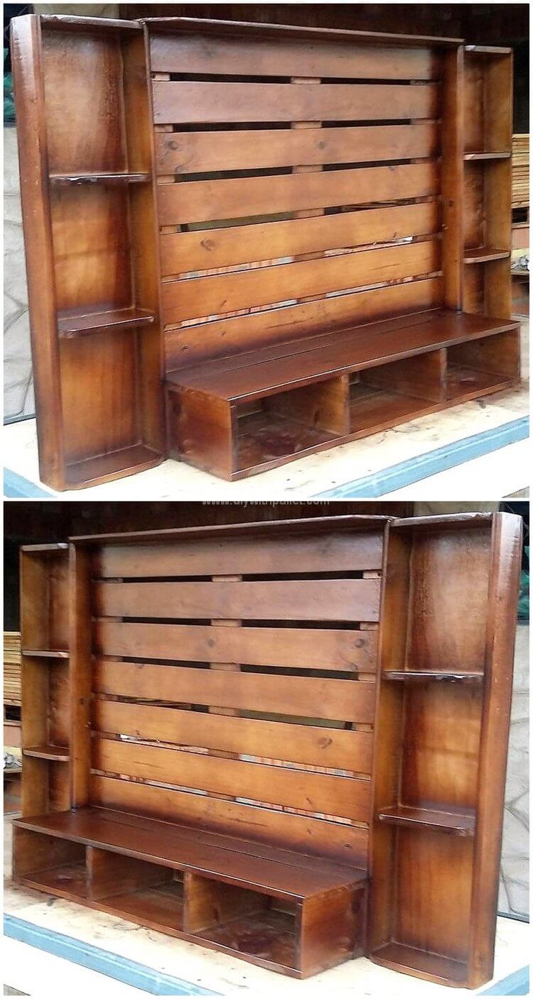 pallet media console