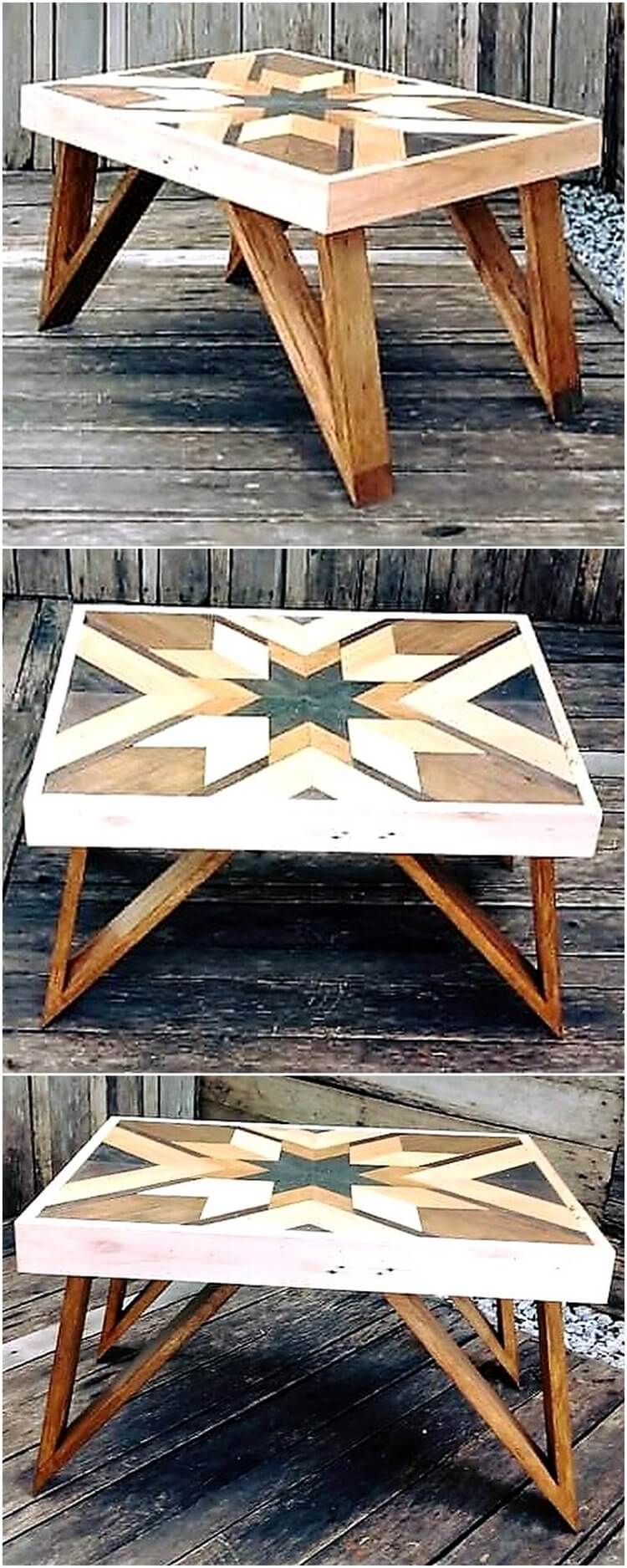 pallets wooden table