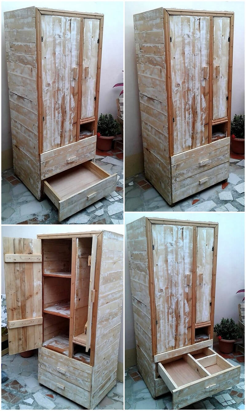 wood pallets closet