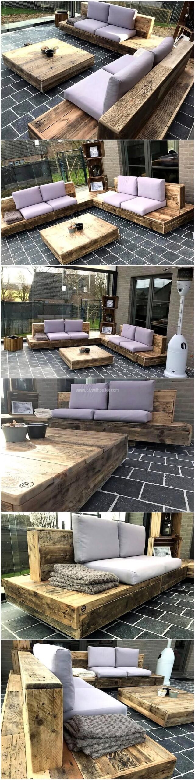 pallet outdoor couch set