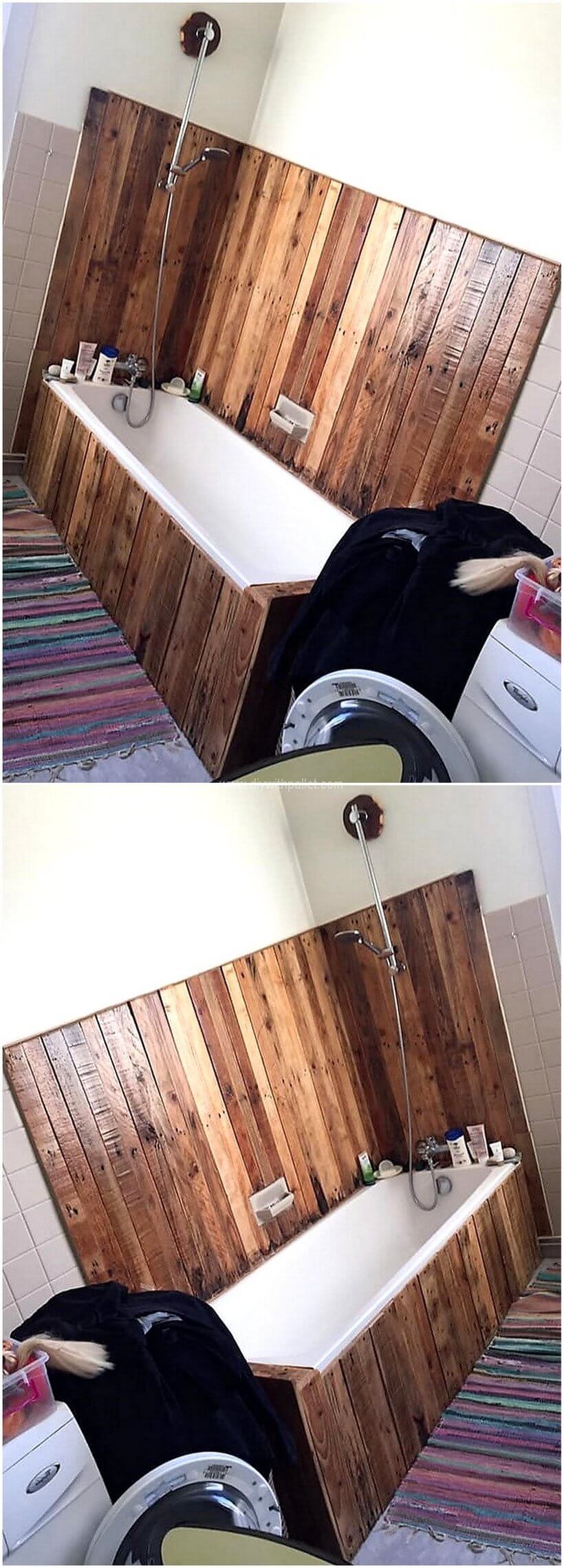 pallet bath tub