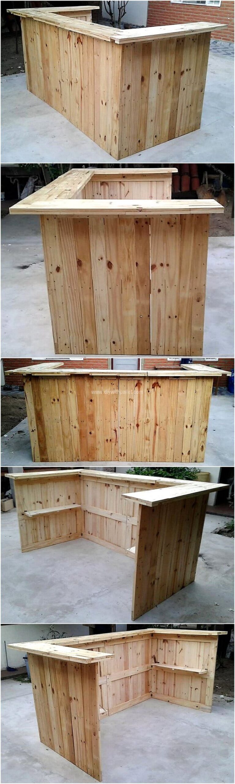 pallet bar counter