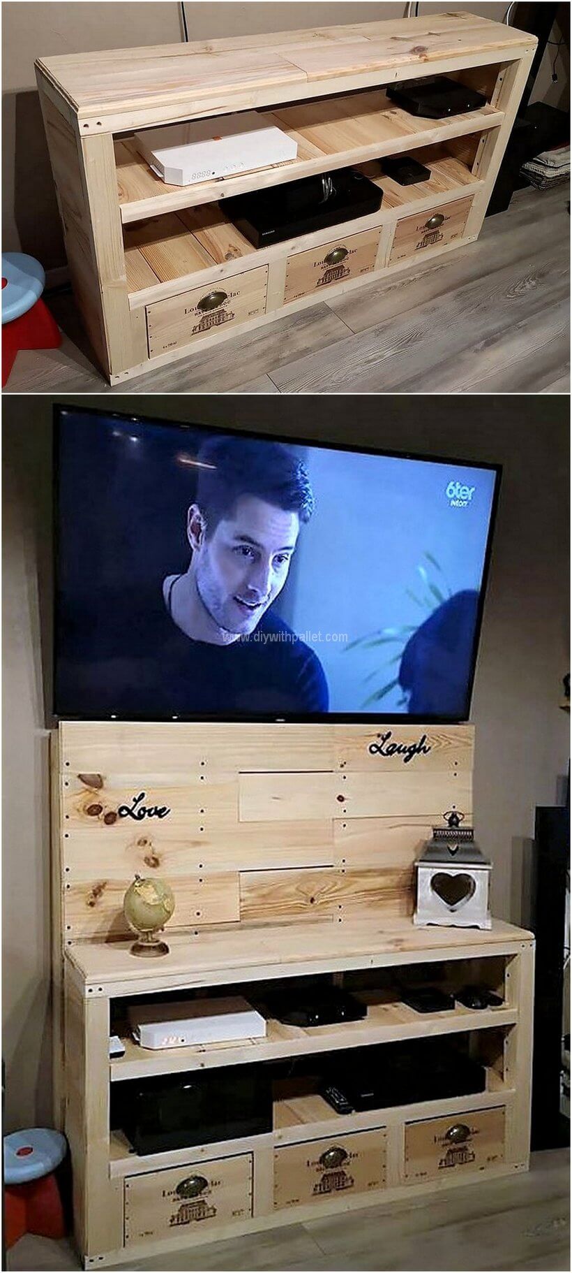pallet tv stand