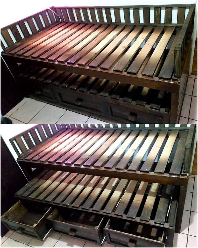 pallet bed frame