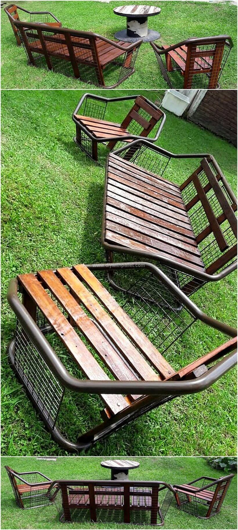 reclaimed pallets garden furniture