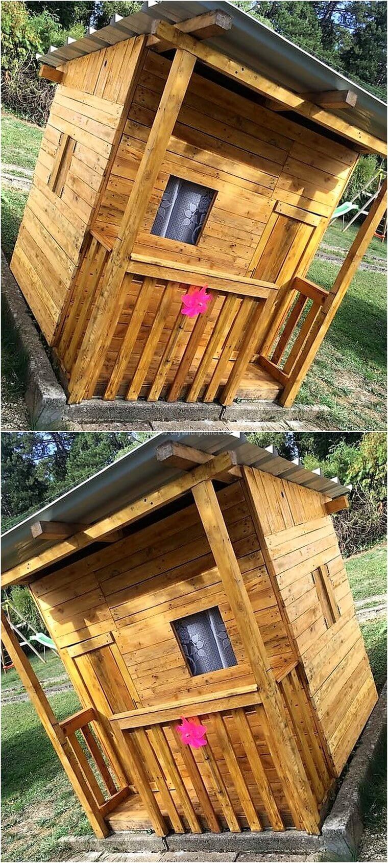 pallet garden cabin