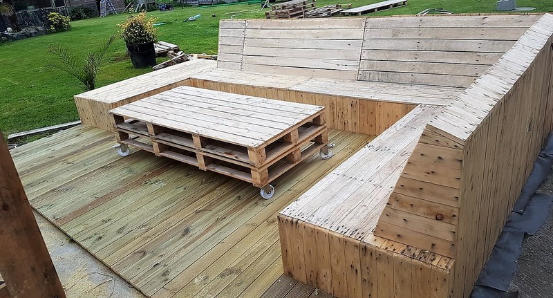 pallet garden deck furniture