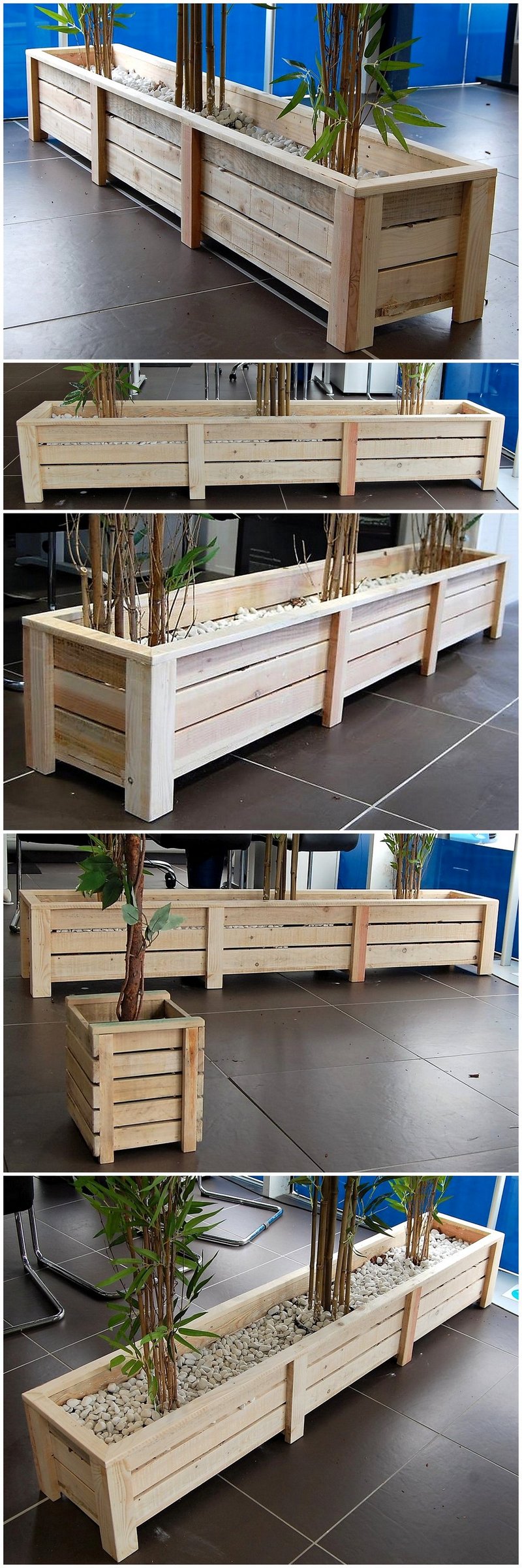 reused pallet planter